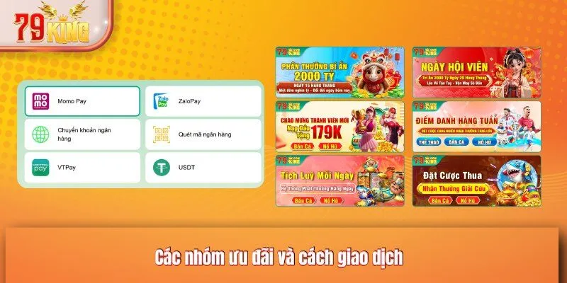 Các nhóm ưu đãi và cách giao dịch